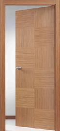 K12 puerta de madera de roble barnizada
